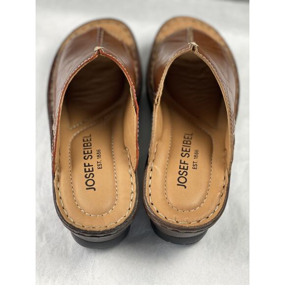 Josef Seibel Catalonia 80 Brandy Women’s Slip On Sandals Size 6.5/37 - Picture 7 of 8